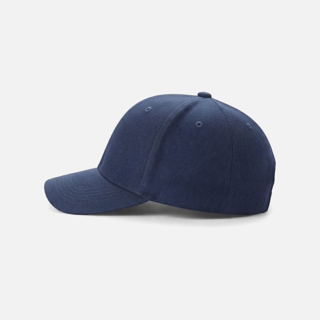 Structured Baseball Cap, Navy, Side view