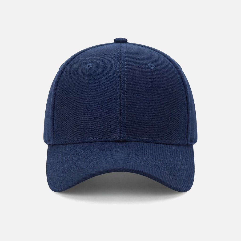 Structured Baseball Cap, Navy, Front view