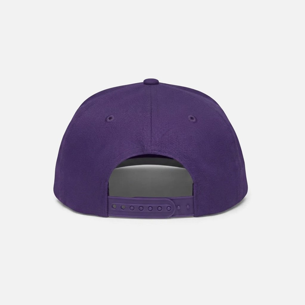 Rope Golf Cap, Purple / White, Rear view
