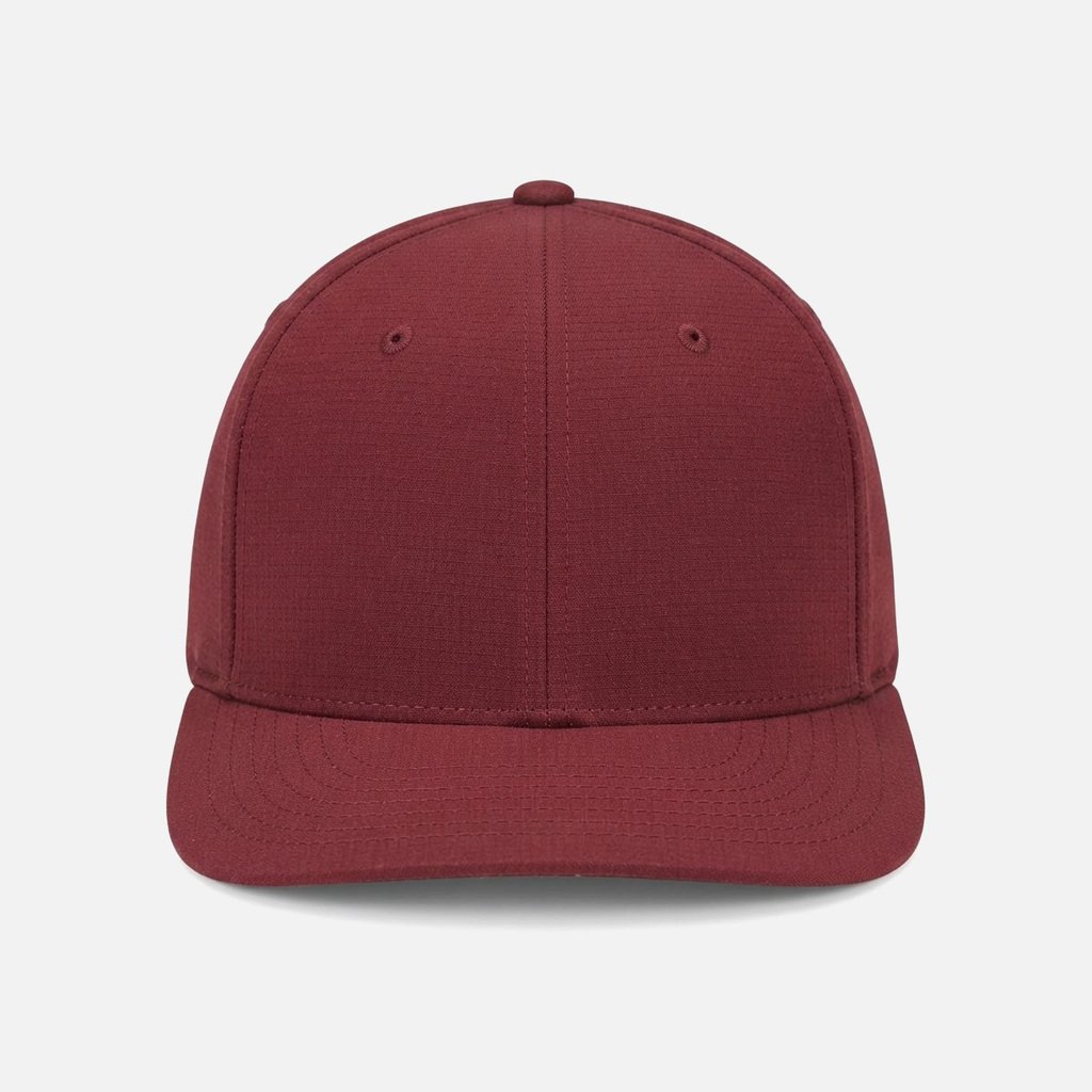 Structured Tour Golf Cap, Burgundy, Front view
