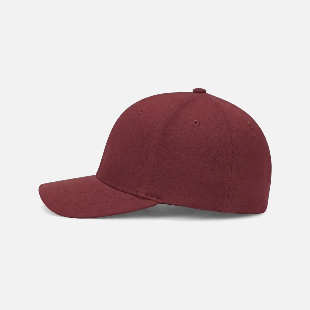 Structured Tour Golf Cap, Burgundy, Side view