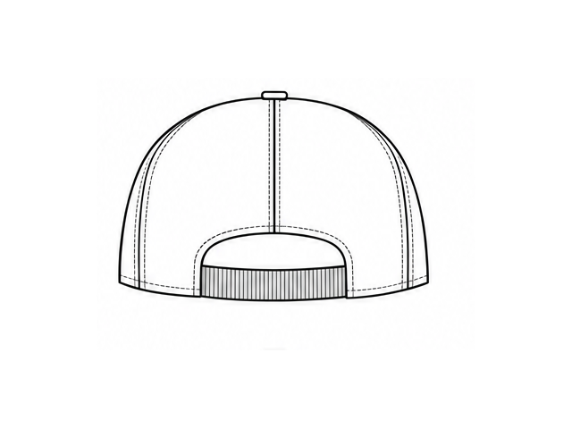 Elastic band technical line drawing