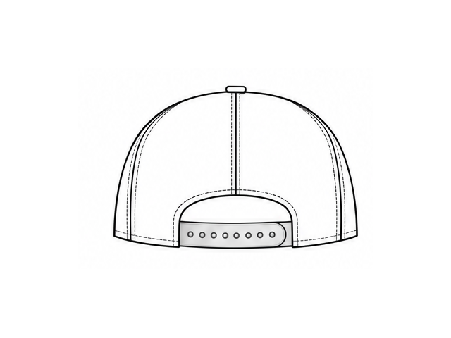 Snap closure technical line drawing