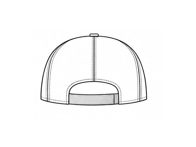 Velcro technical line drawing